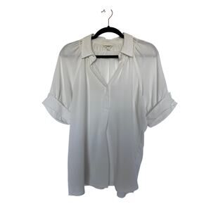 Max Studio Textured Puff Sleeve Blouse, L